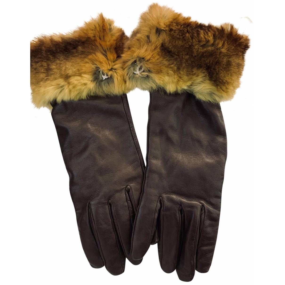 Gloves Chanel Brown size Not specified International in Fur - 25758347