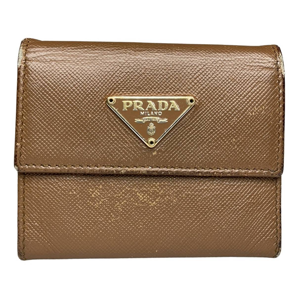 Tessuto leather card wallet Prada - Vintage
