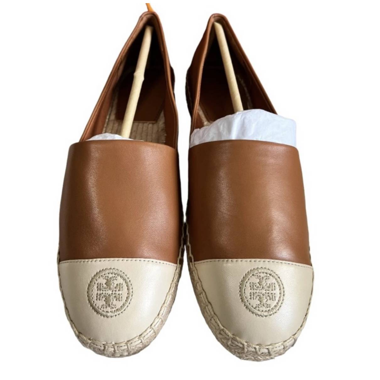 Leather espadrilles Tory Burch Brown size  US in Leather - 32174483