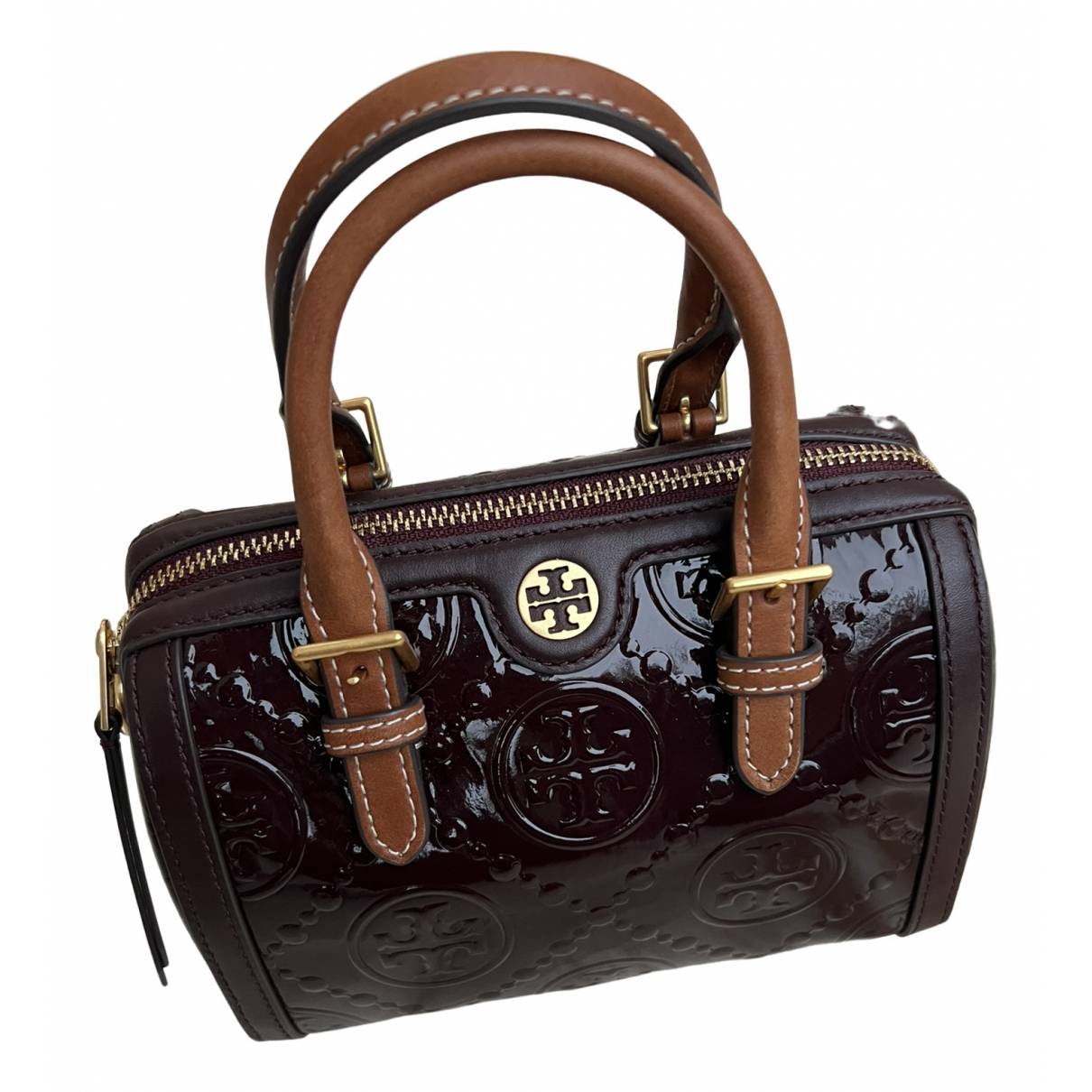 Leather handbag Tory Burch Brown in Leather - 27797138