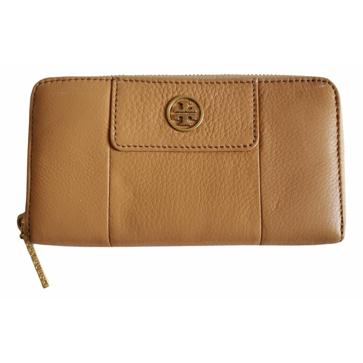 Leather wallet Tory Burch Brown in Leather - 15767681