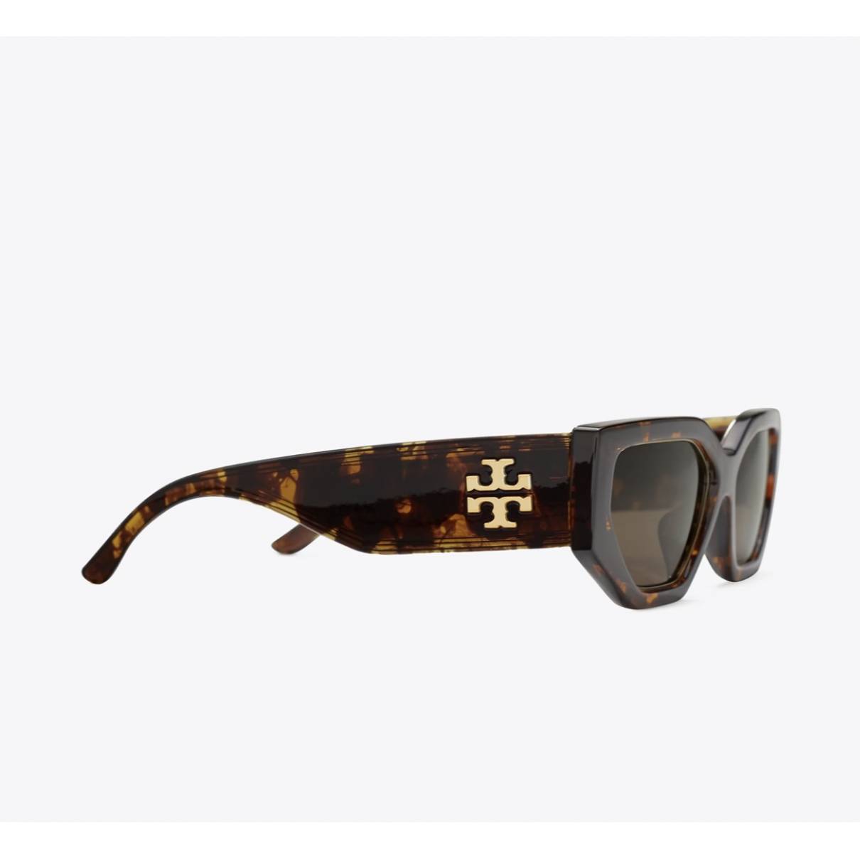 Goggle glasses Tory Burch Brown in Plastic - 24064149