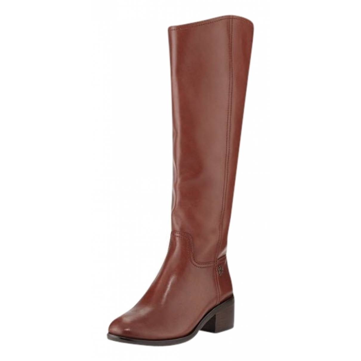 Leather boots Tory Burch Burgundy size  US in Leather - 26732263