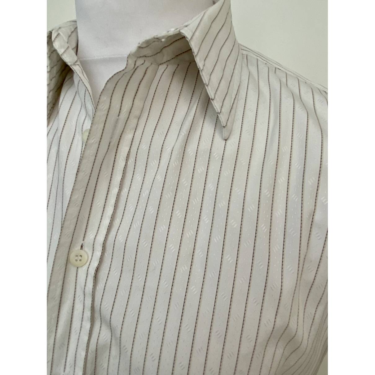 gastos generales Dólar menor Camisas Prada Blanco talla 43 EU (tour de cou / collar) de en Algodón -  26235645