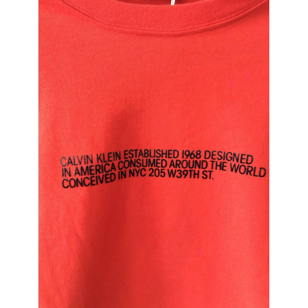 Red cotton t-shirt Calvin Klein 205W39NYC Red S International in - 9646967