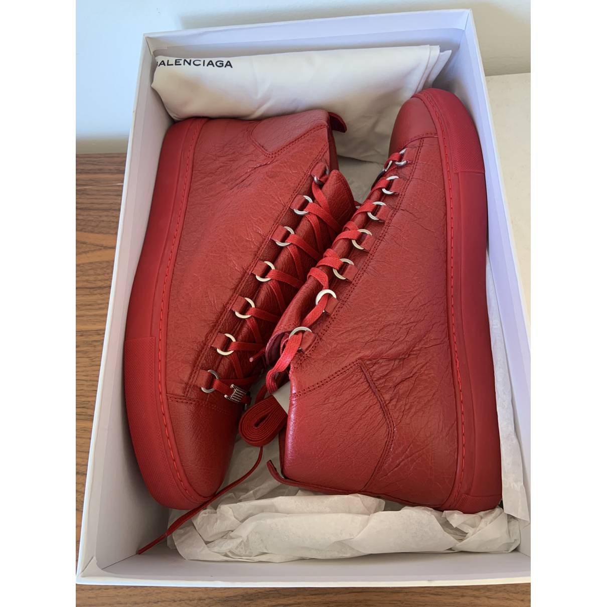 Arena trainers Balenciaga Red size EU in Leather 27285946