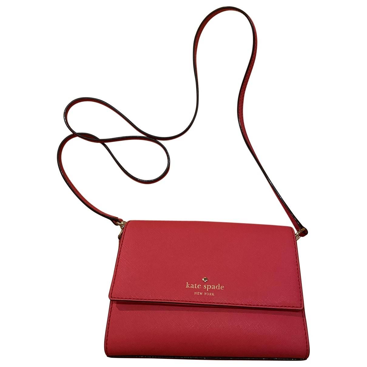 Leather crossbody bag Kate Spade Red in Leather - 10020008