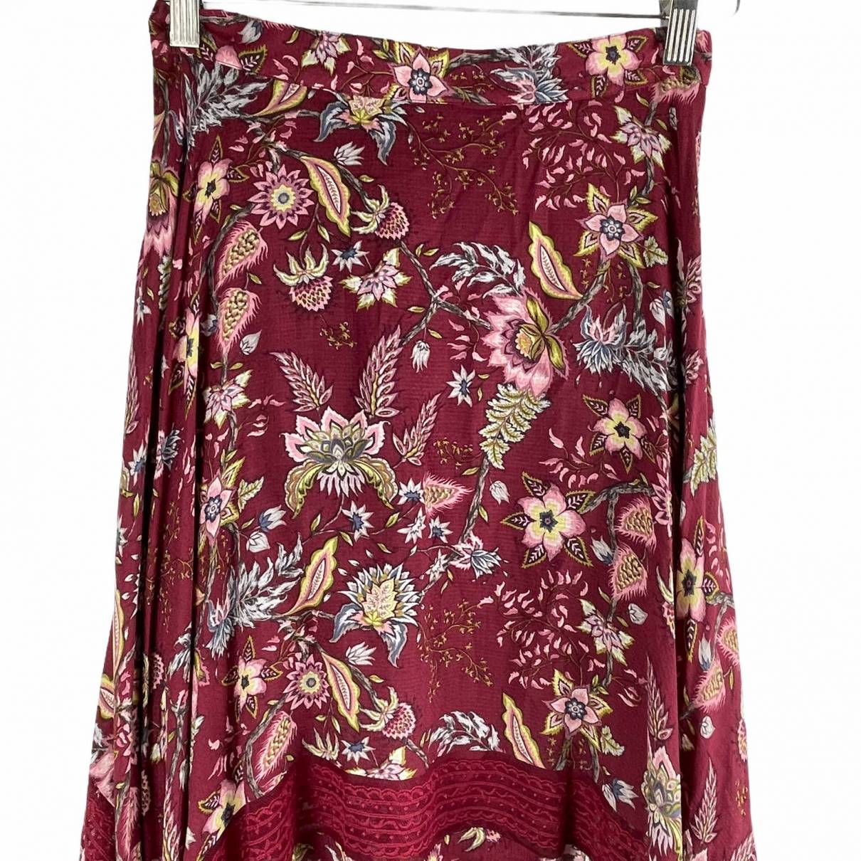 Mid-length skirt Bcbg Max Azria Red size XS International in Viscose -  26861758