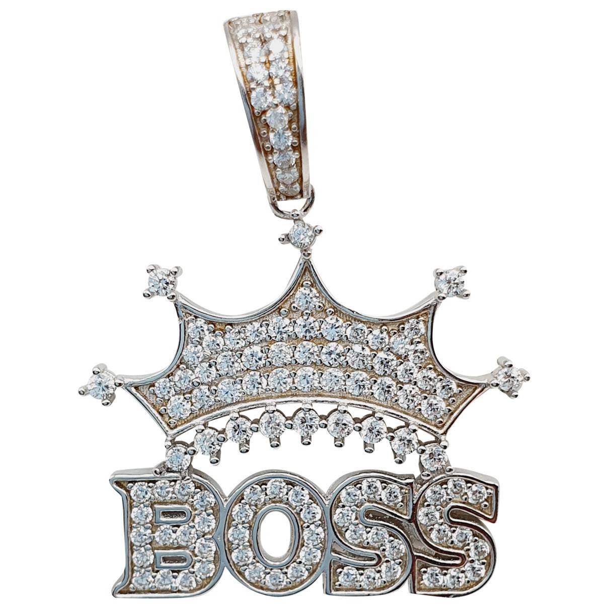 Silver pendant Boss