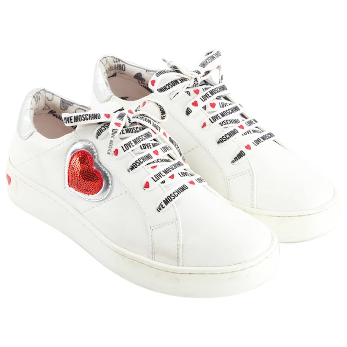 Leather trainers Moschino Love