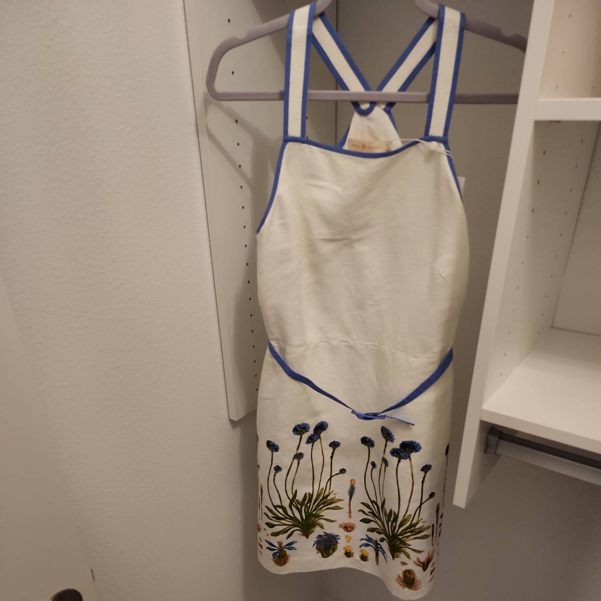Linen mini dress Tory Burch White size 8 US in Linen - 26170949