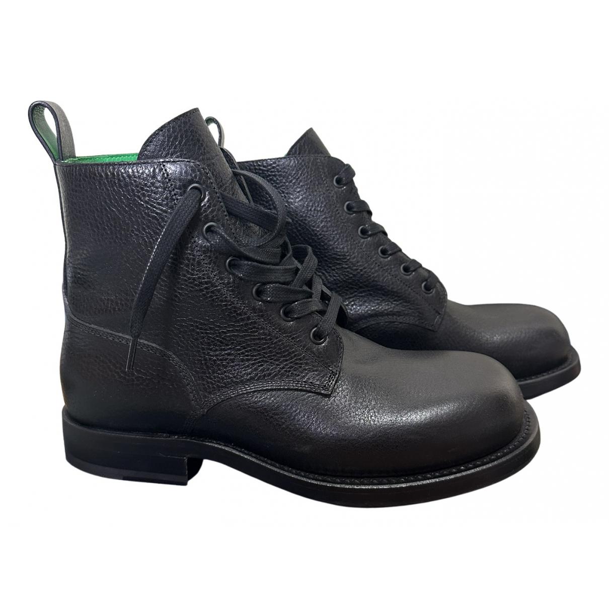 Leather boots Bottega Veneta