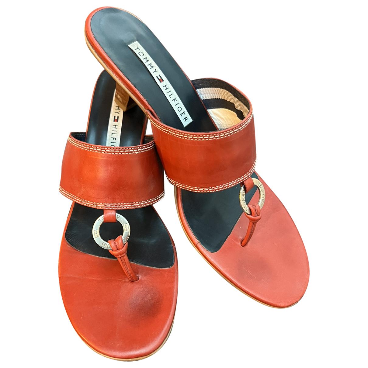 Leather mules Tommy Hilfiger
