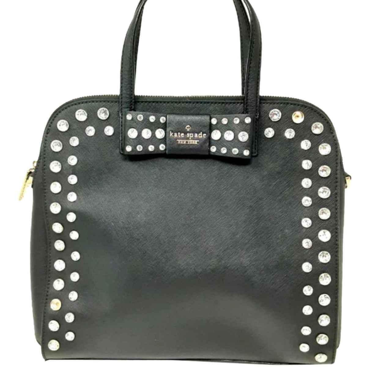 Leather tote Kate Spade Black in Leather - 25684959