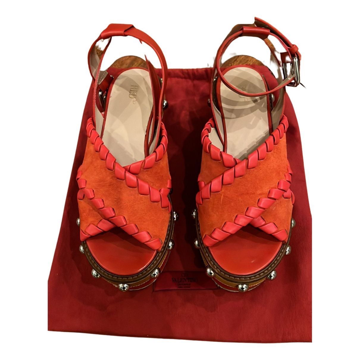 Leather sandals Red Valentino Garavani