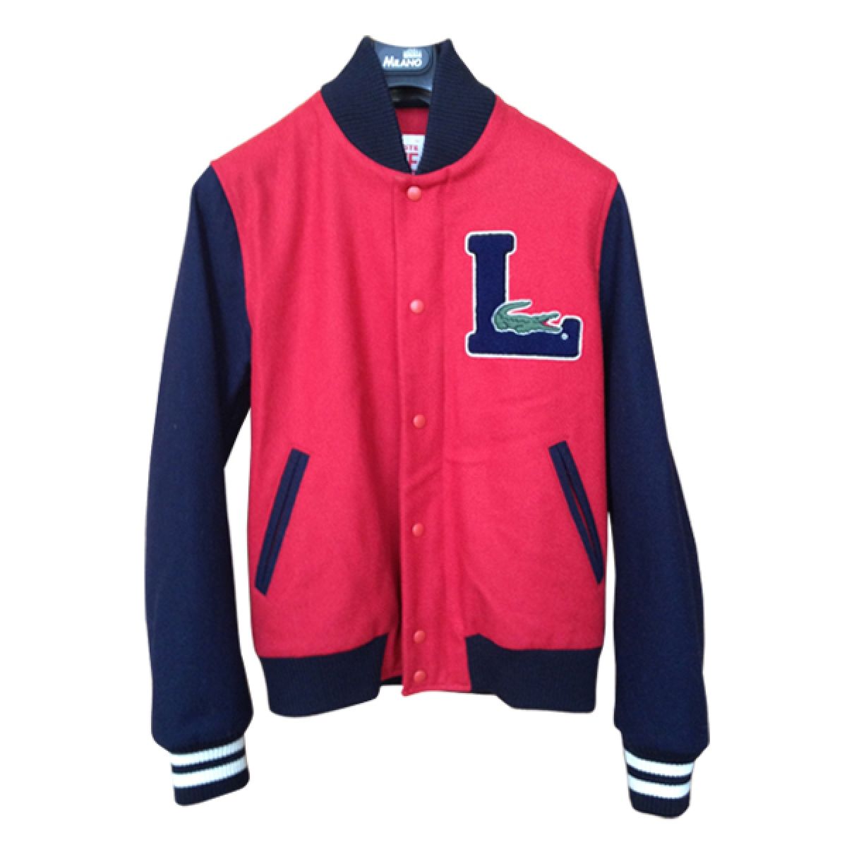 Red Wool Jacket Lacoste