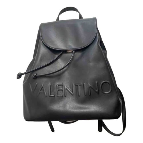Leather backpack MARIO VALENTINO Black in Leather - 15883407