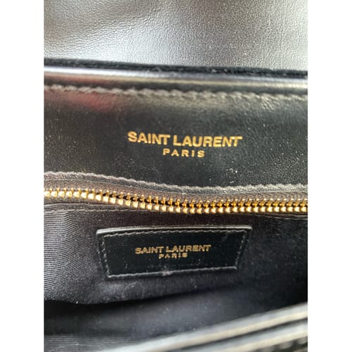 Loulou velvet crossbody bag Saint Laurent Black in Velvet - 22452058
