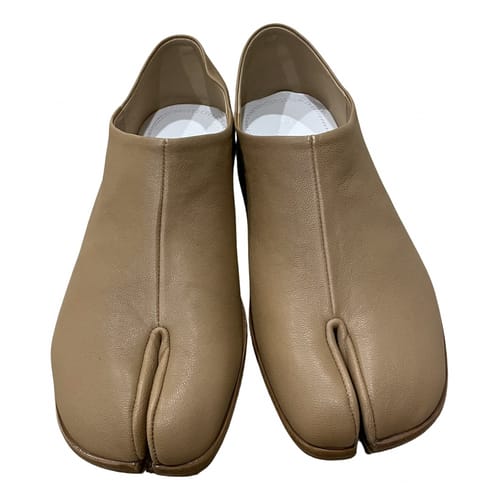Tabi leather ankle boots Maison Martin Margiela Camel size 39 EU 