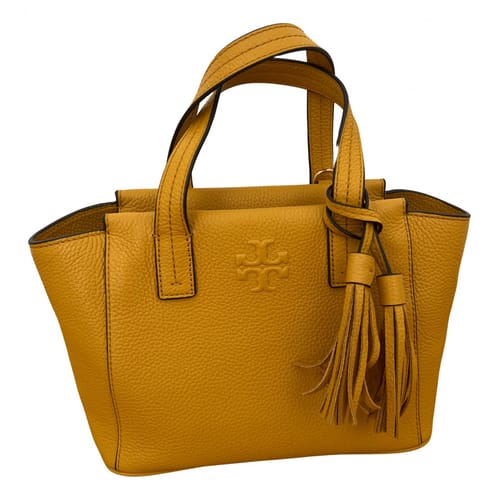 Leather handbag Tory Burch Camel in Leather - 25037205