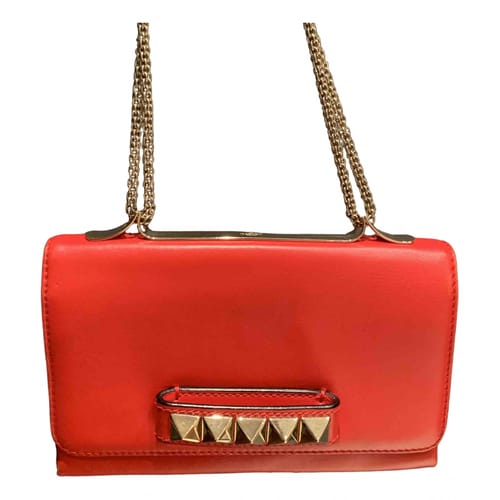 Tæt Shaded Bore Vavavoom leather clutch bag Valentino Garavani Red in Leather - 13326439