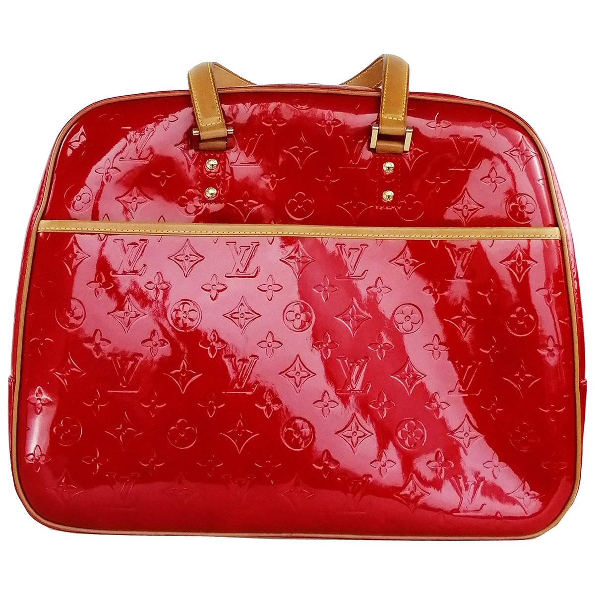 Sutton patent leather handbag