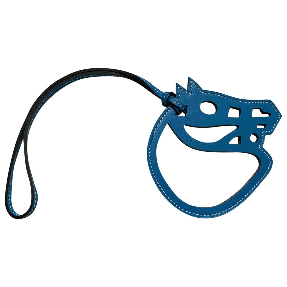Paddock leather bag charm