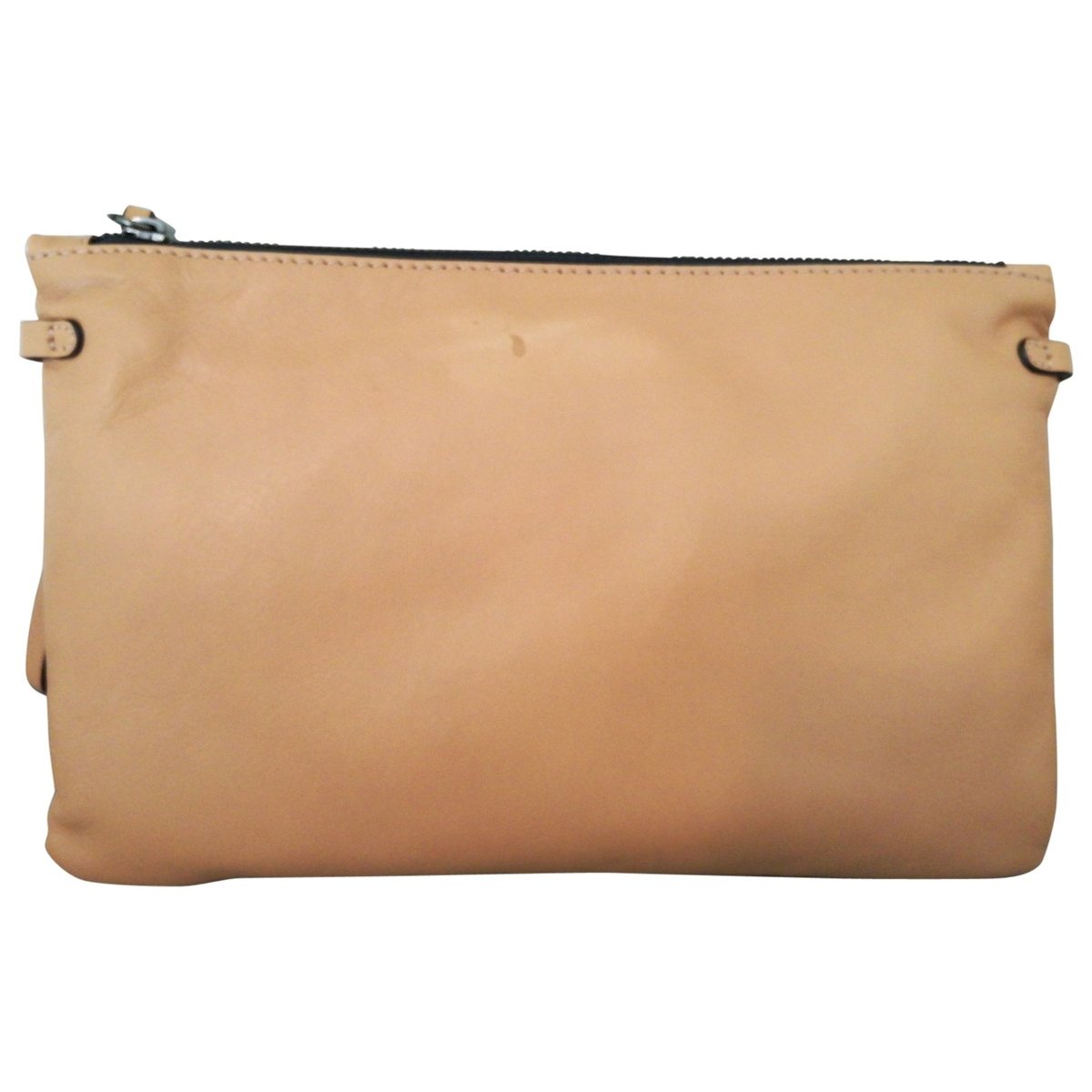 Leather clutch bag