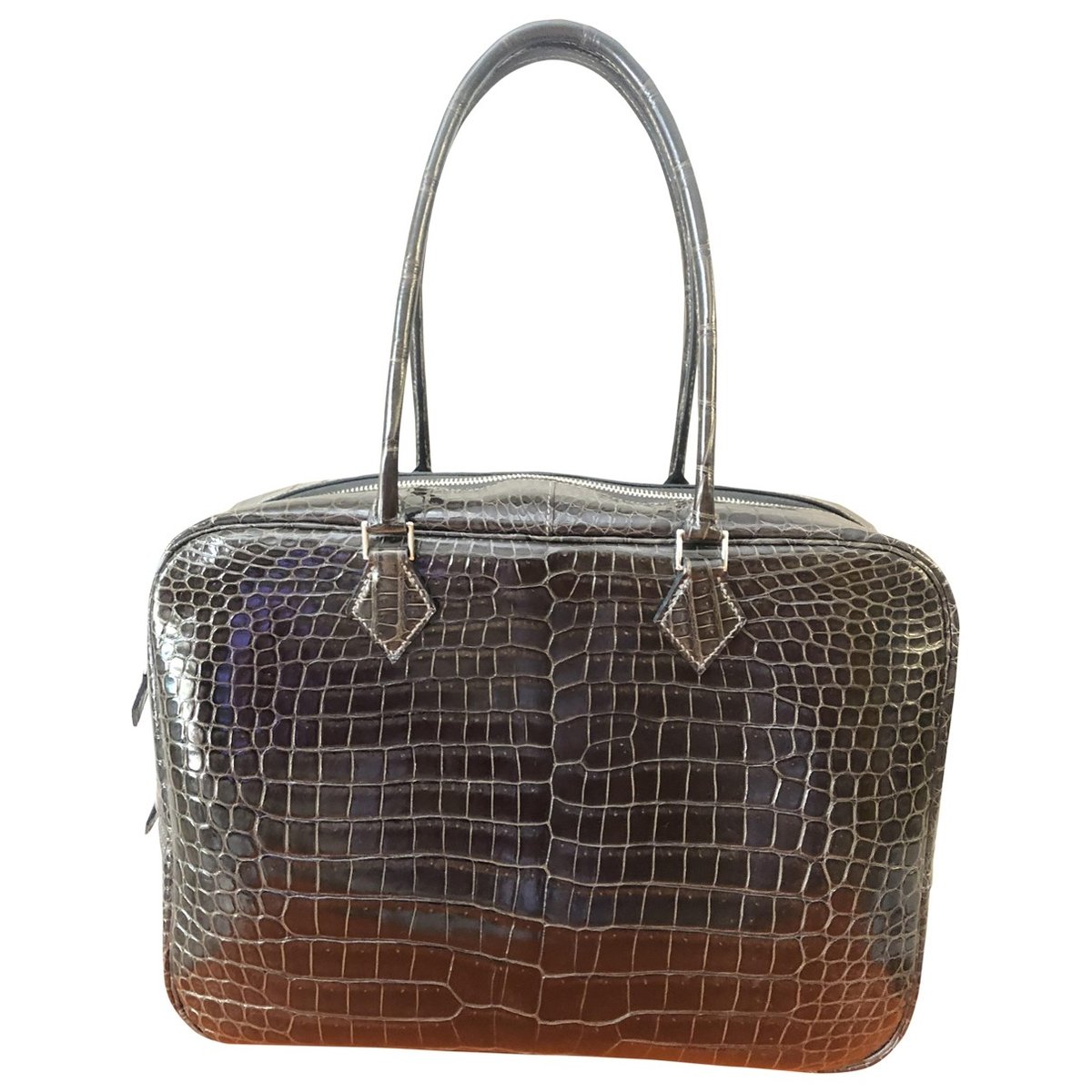 Plume leather handbag