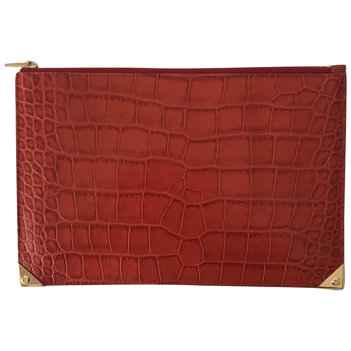 Prisma leather clutch bag