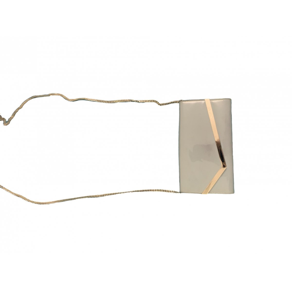 Candy patent leather clutch bag