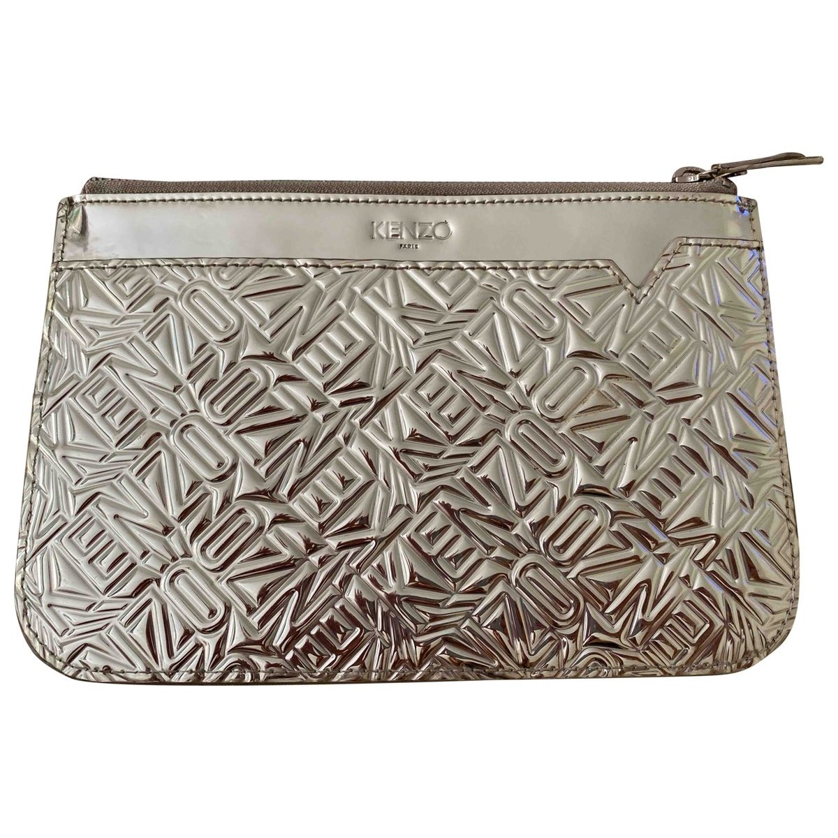Leather clutch bag