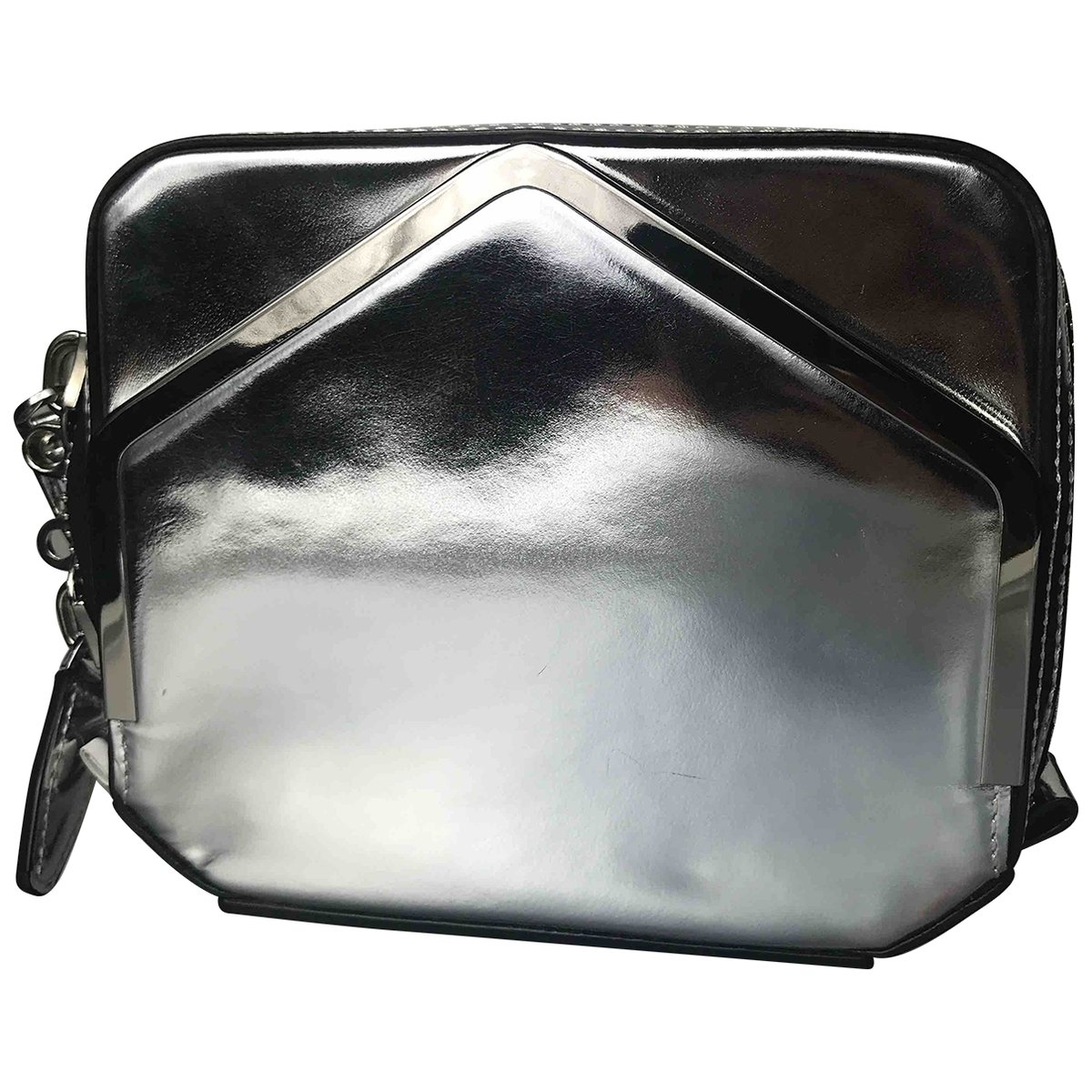 Leather clutch bag