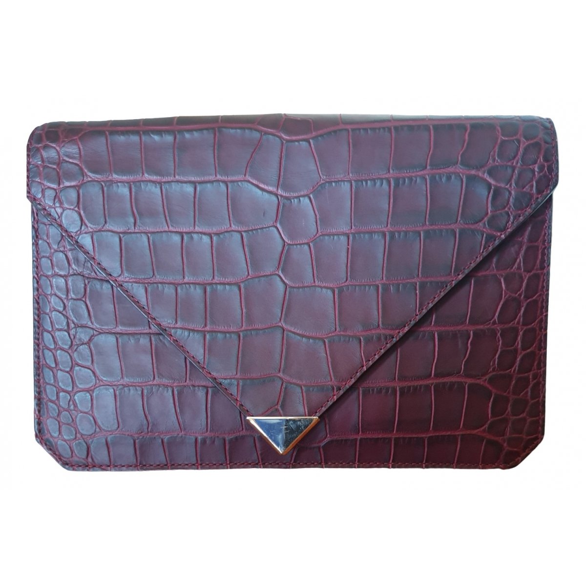 Leather clutch bag