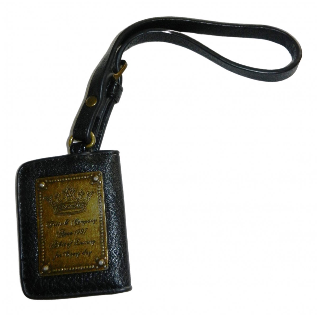 Motifs Lettres leather bag charm