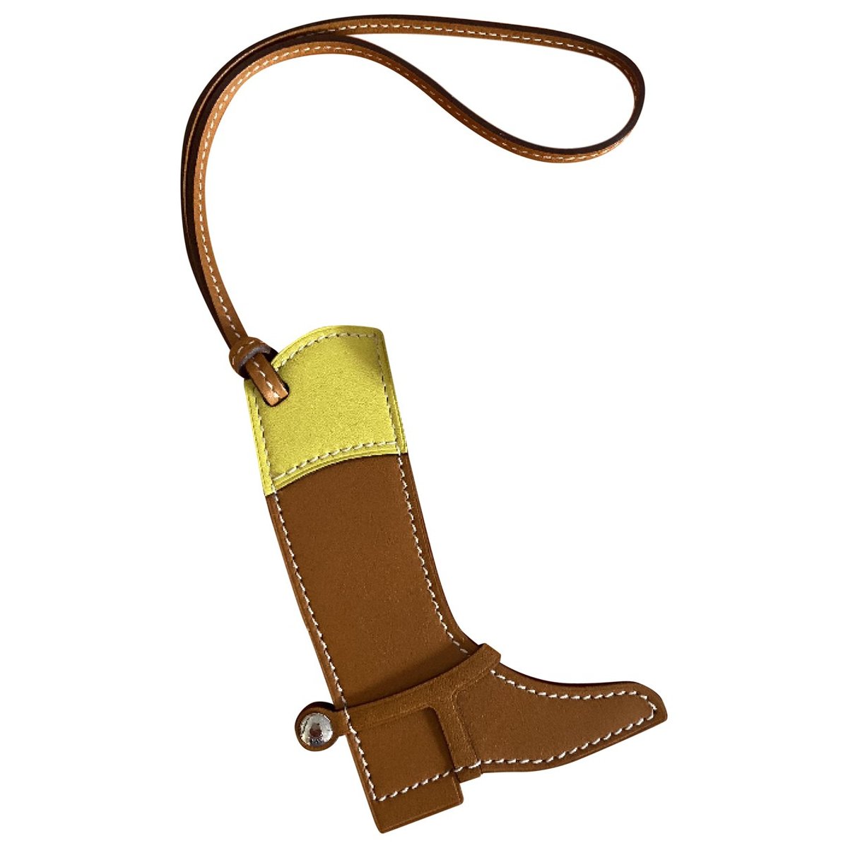 Paddock leather bag charm