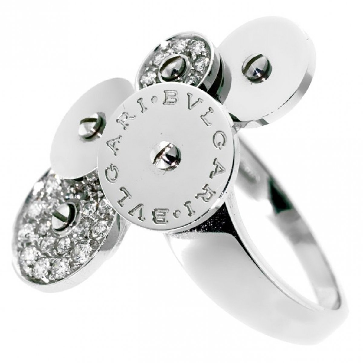 Cicladi white gold ring