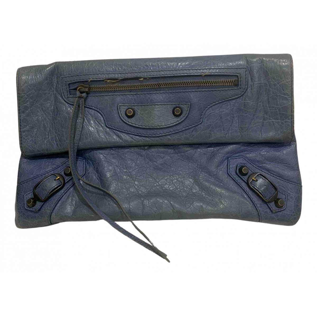 Envelop leather clutch bag