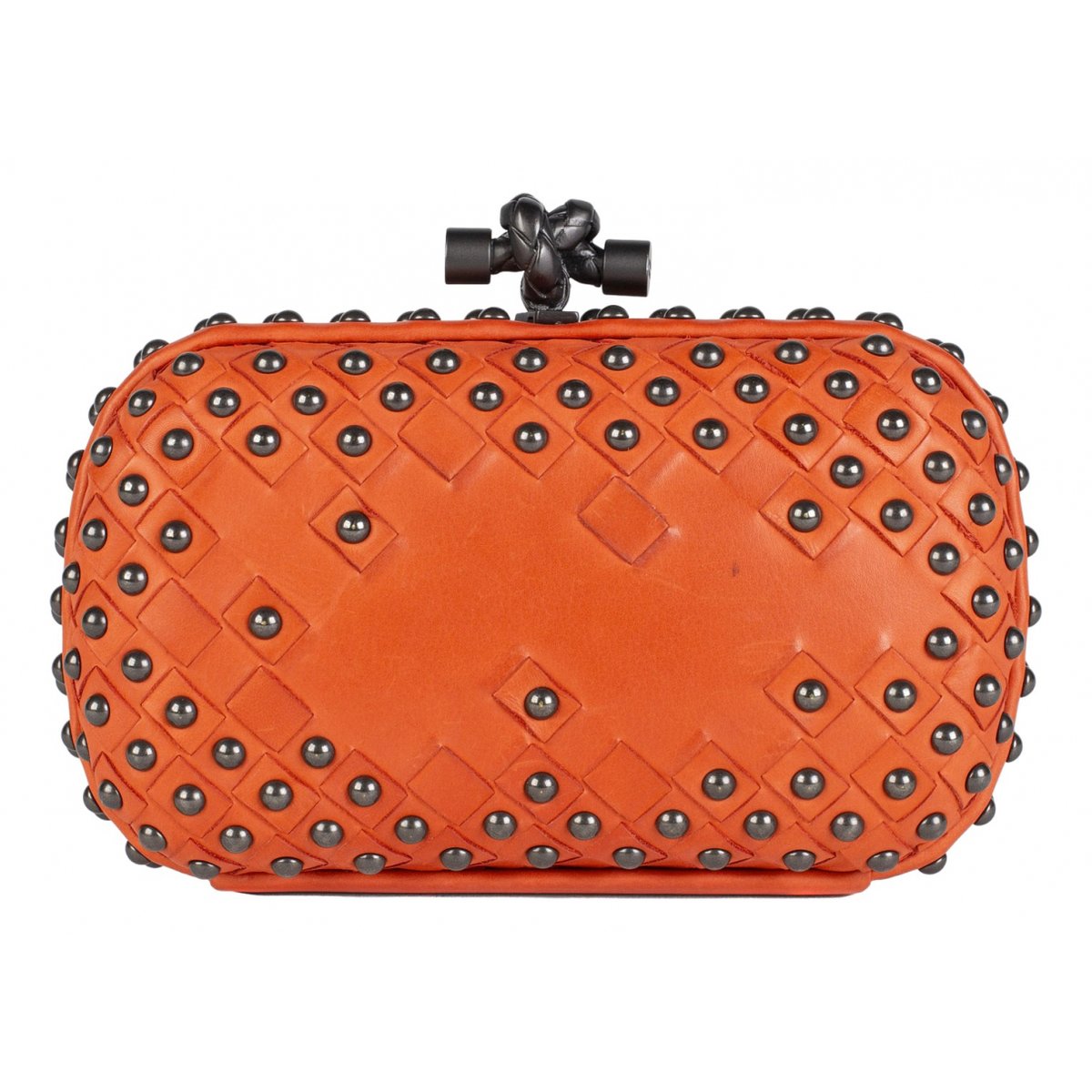 Pochette Knot leather clutch bag