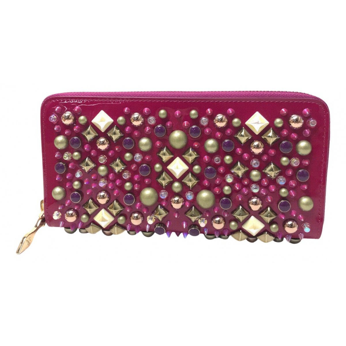 Panettone patent leather wallet