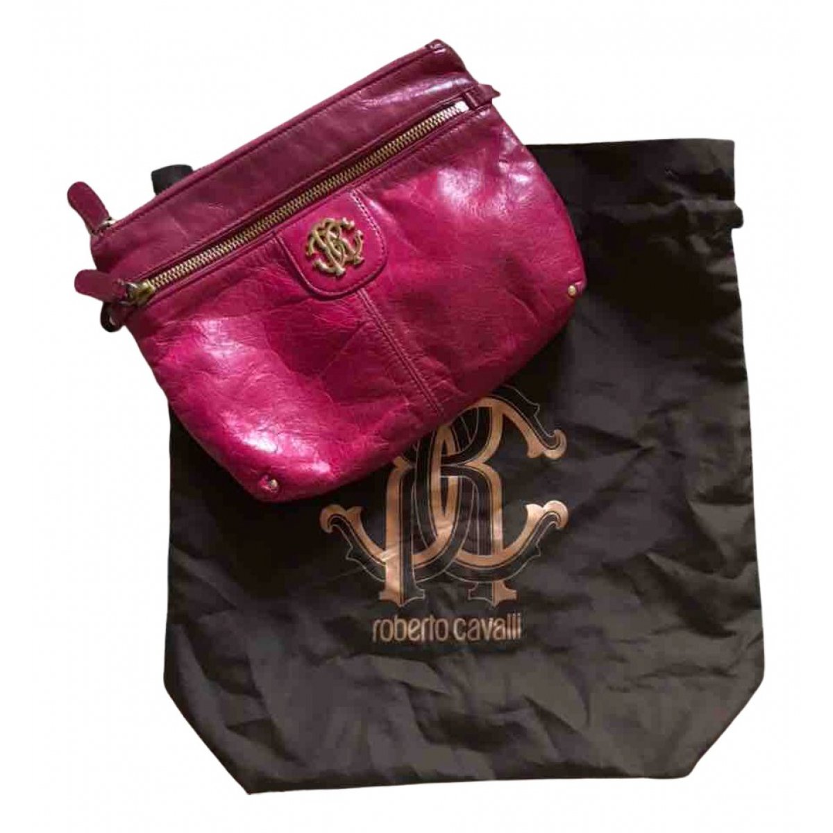 Leather clutch bag