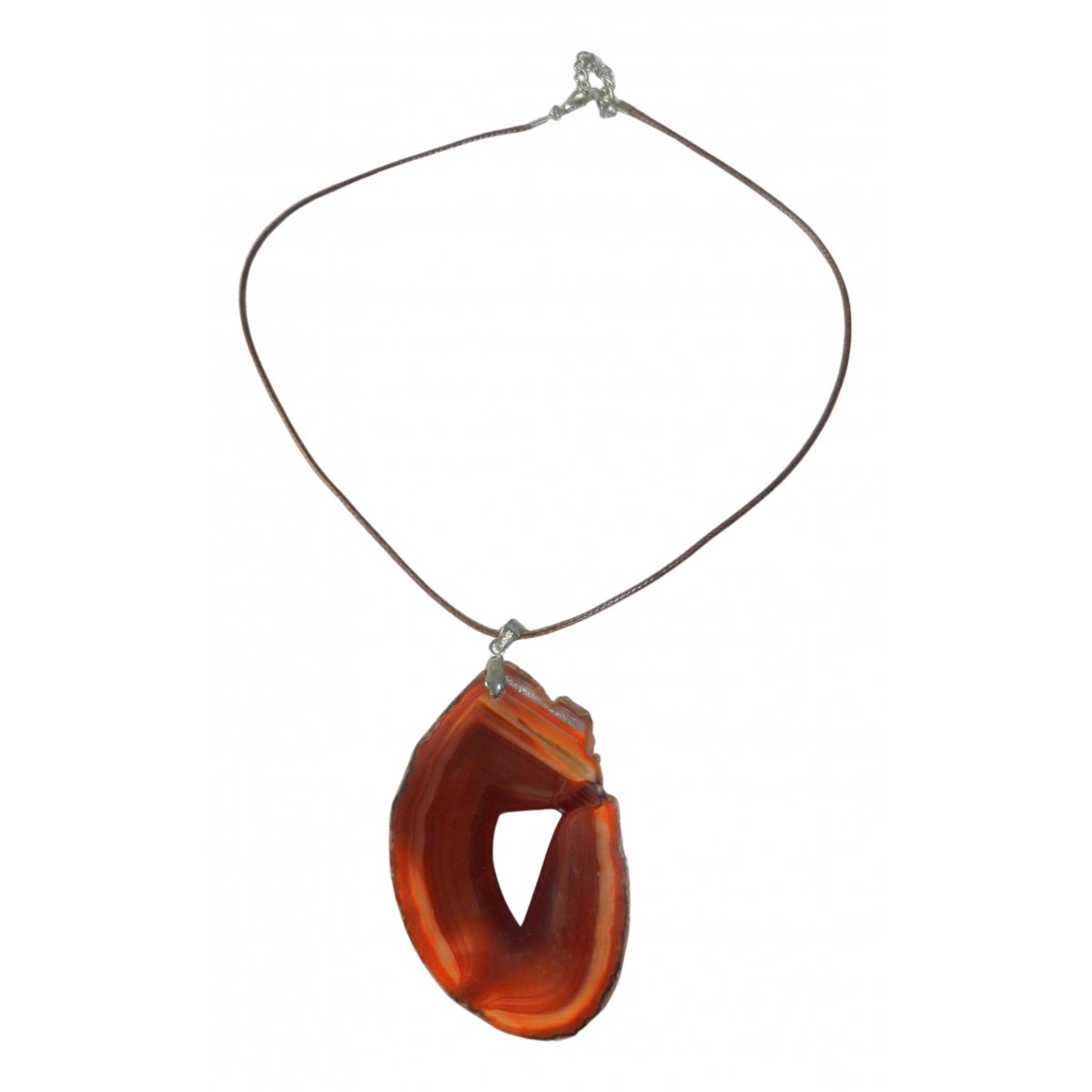Agate crystal necklace