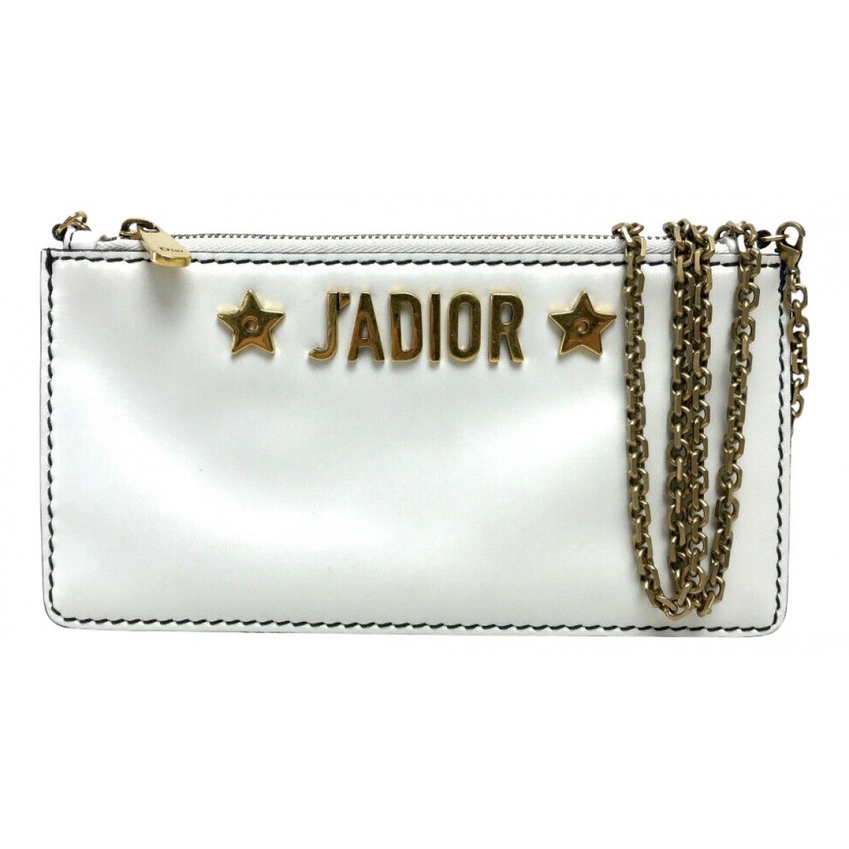 J'adior leather clutch bag