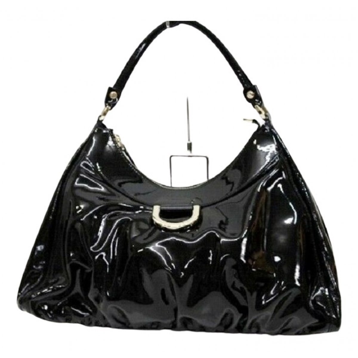 Abbey patent leather handbag