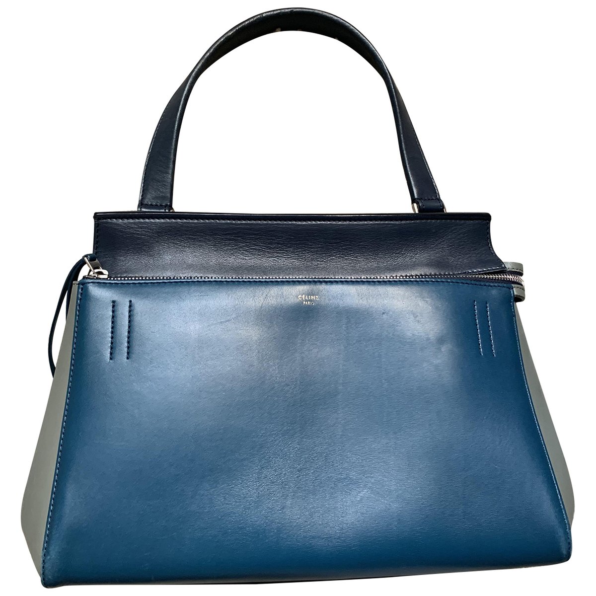 Edge leather handbag