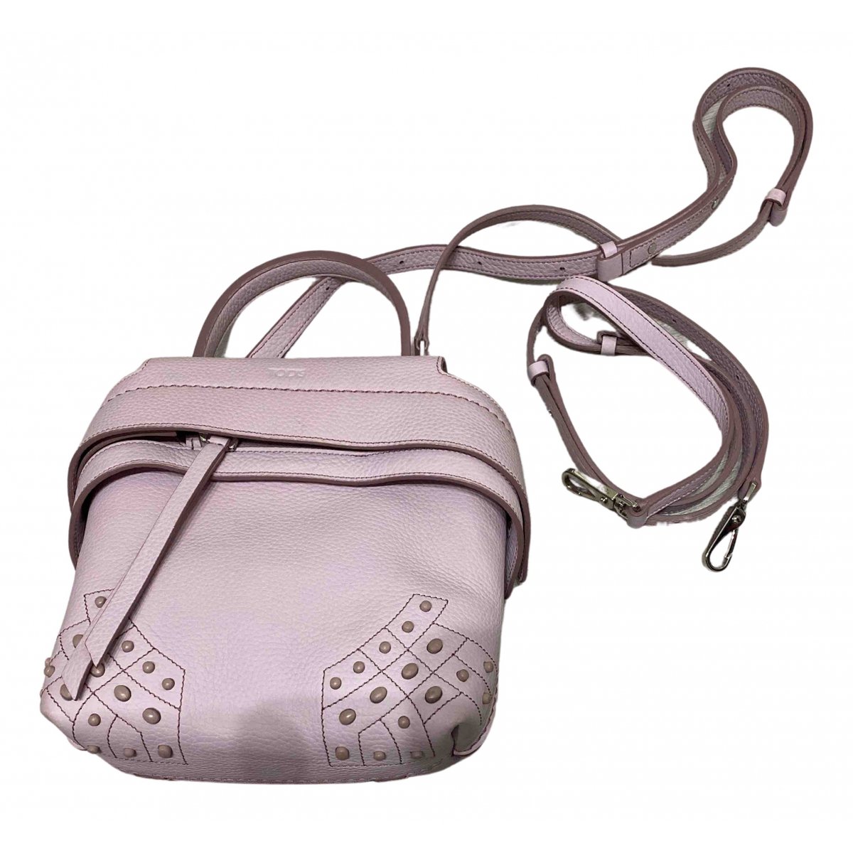 Wave leather crossbody bag