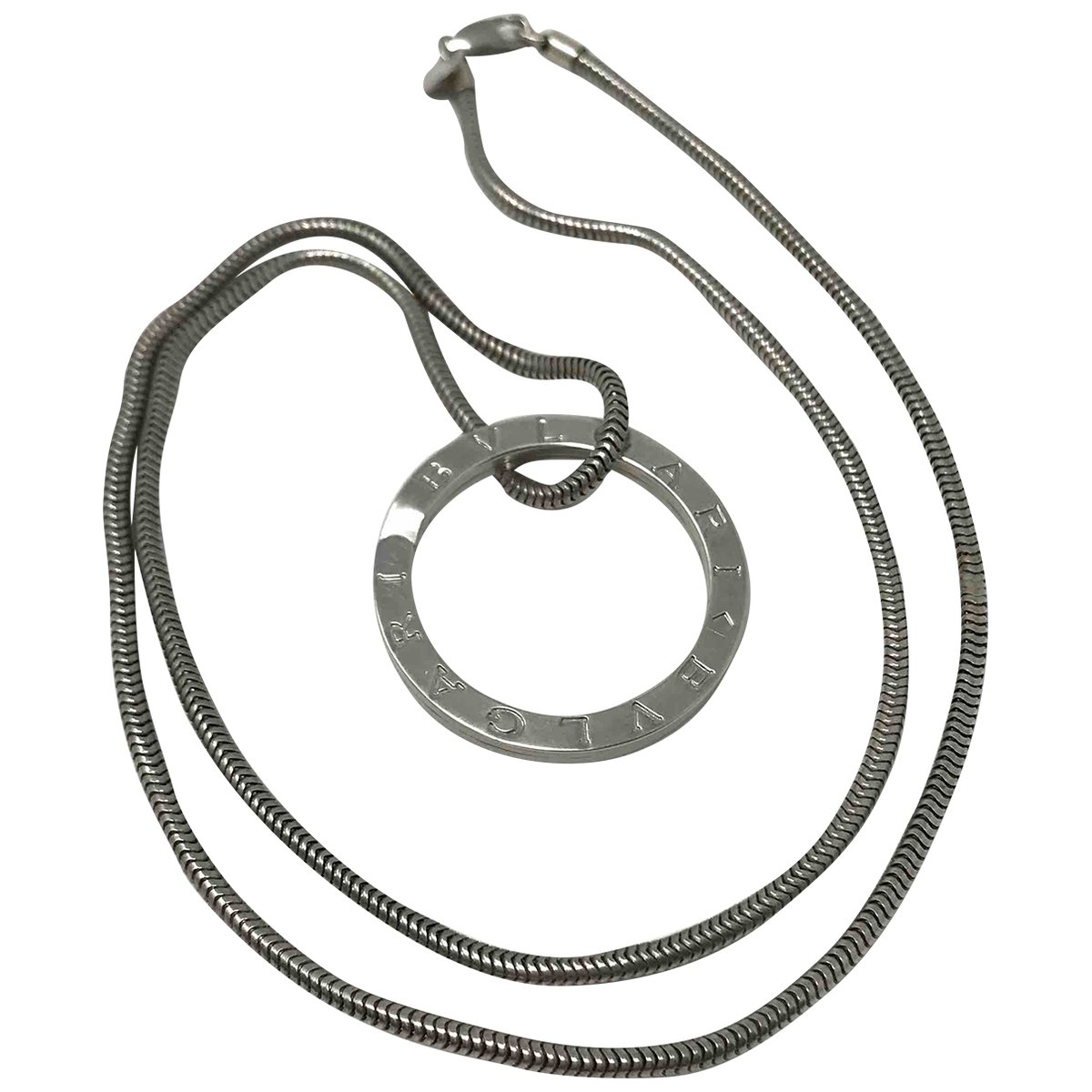 Bulgari silver necklace