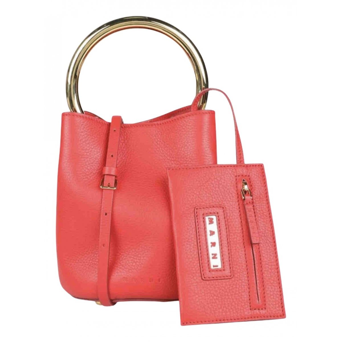 Pannier leather handbag