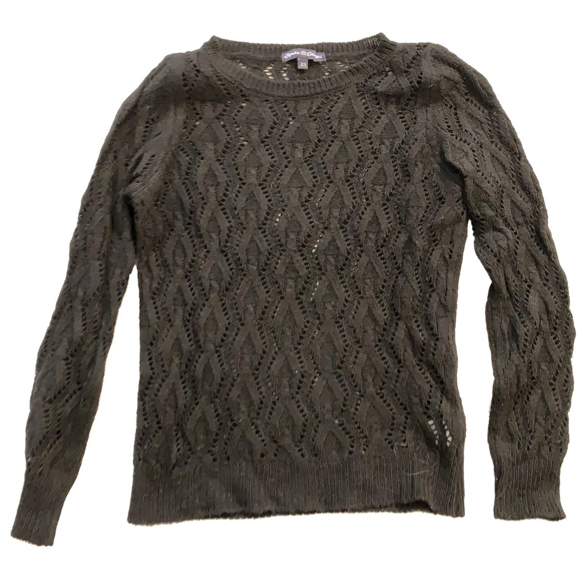 Crochet wool jumper