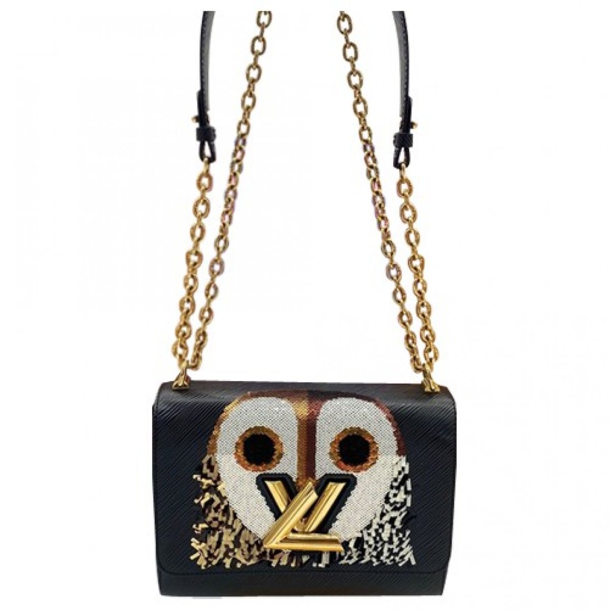 Twist leather handbag